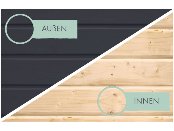 Hybrid-Gartenhaus Jupiter C anthrazit-anthrazit