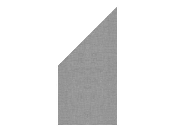 Sichtschutzzaun TEXTA Glaselement Anschluss links