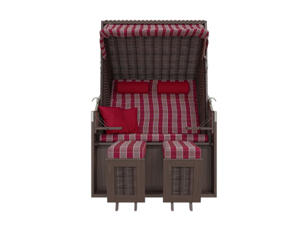 Strandkorb Trendy Pure Standard grau Design 435