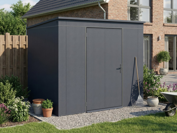 Metall-Gerätehaus Gary 0,7 mm Anthrazit