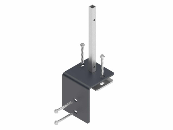 EASY-FENCE/ROM Pfostenträger mit Maueradapter, anthrazit