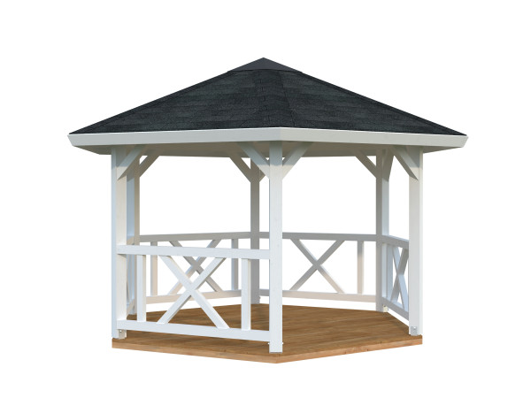 Pavillon Betty 9,9 m² weiß