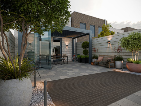 Terrassendiele BPC mono-extrudiert Massivprofil