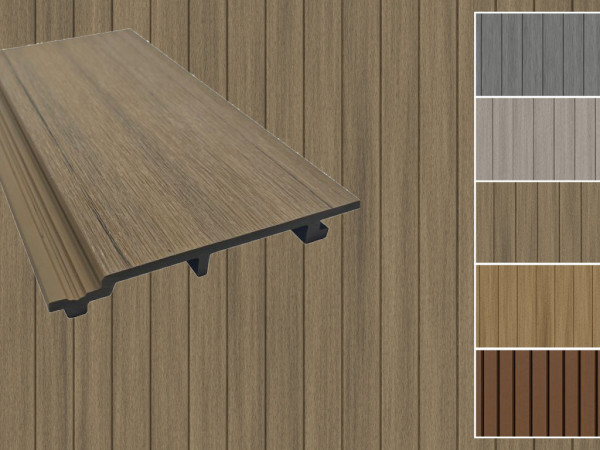 Fassadenverkleidung WPC co-extrudiert Standard Nut- und Federprofil