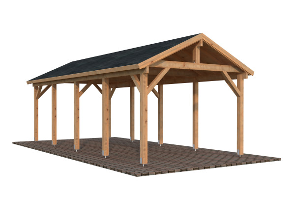 Carport Robert 23,1 m² hellbraun