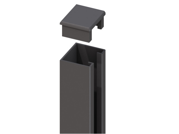 SYSTEM U-Montageprofil anthrazit