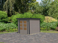 Vorschau: Hybrid-Gartenhaus Jupiter D wassergrau-anthrazit Vorschau: Hybrid-Gartenhaus Jupiter D wassergrau-anthrazit