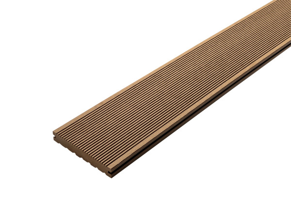 Terrassendiele WPC Premium beige Massivprofil