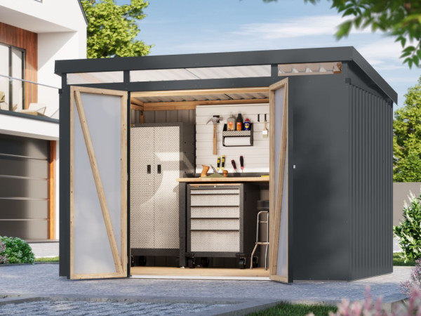 Metall-Gerätehaus Primum 3 anthrazit