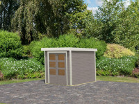 Vorschau: Hybrid-Gartenhaus Jupiter D wassergrau-weiß Vorschau: Hybrid-Gartenhaus Jupiter D wassergrau-weiß