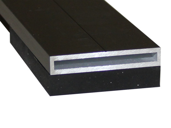 Aluminium Schiene mit EPDM anthrazit