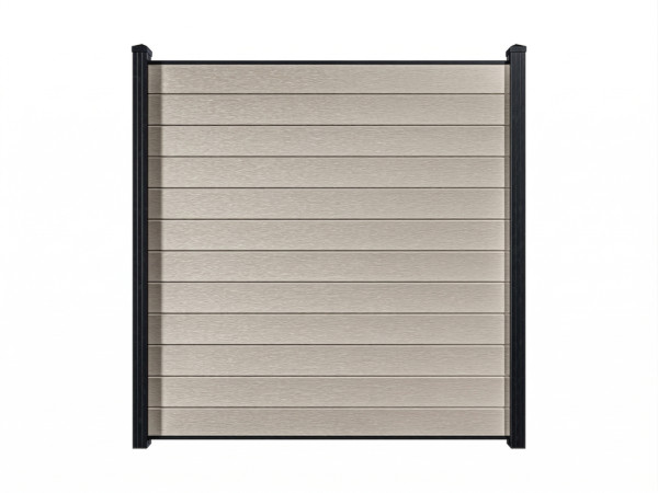 Bohlenset Premium für WPC-Steckzaunsystem Beige