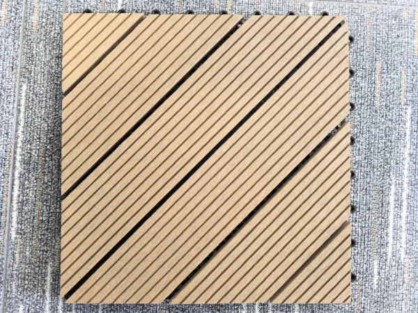 WPC-Fliese Diagonal Teak