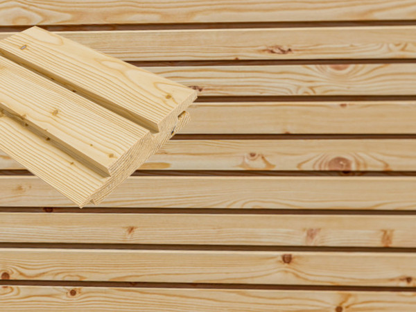 Fassadenverkleidung Europäische Lärche unbehandelt Doppelrhombusprofil