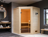 Massivholzsauna 38 mm Stefanie Massivholzsauna 38 mm Stefanie