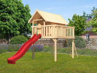 Vorschau: Stelzenhaus SET Fidel naturbelassen inkl. Rutsche rot Vorschau: Stelzenhaus SET Fidel naturbelassen inkl. Rutsche rot