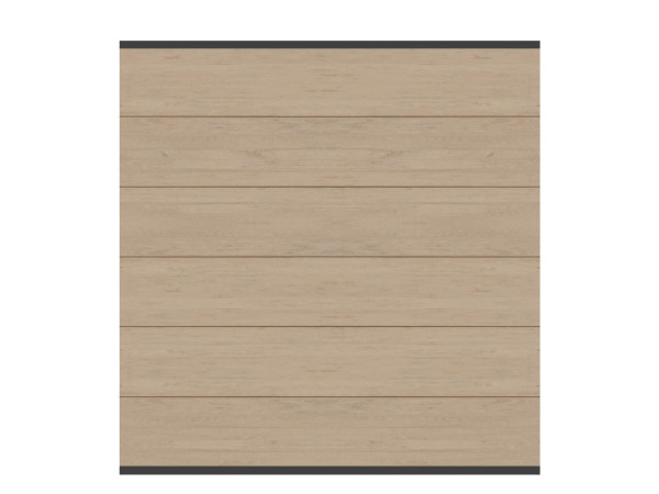 Sichtschutzzaun SYSTEM WPC XL Zaunfeld-Set sand, Ant.Leiste