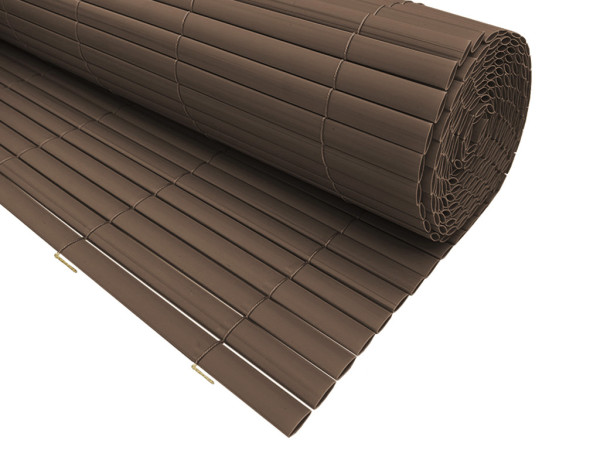 PVC-Sichtschutzzaun - Sichtschutzmatte Braun