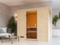 Karibu Massivholzsauna Sophie 3 Karibu Massivholzsauna Sophie 3