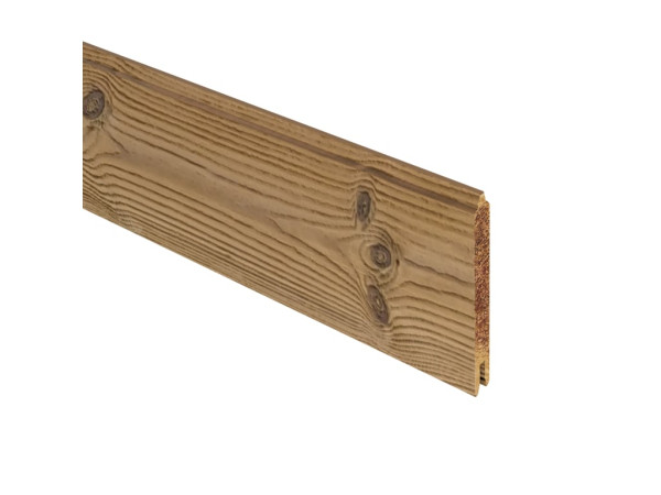 Sichtschutzzaun SYSTEM Thermo-Holz Massiv Einzelprofil