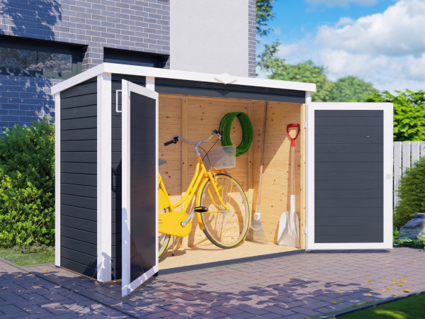 Geräteschrank Mülltonnenbox Multibox 3 14 mm anthrazit