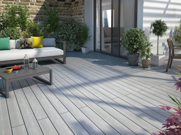Terrassendiele WPC Atmosphere Belem Grau