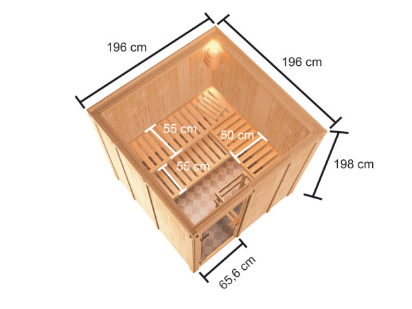 Elementsauna 68 mm Celine 4