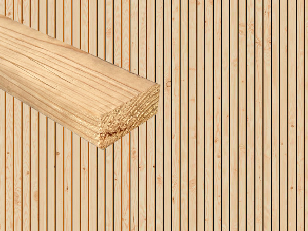 Fassade Rhombusleiste Kanadische Douglasie