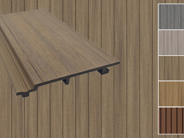 Fassadenverkleidung WPC co-extrudiert Standard Nut- und Federprofil