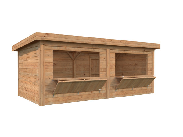 Marktstand Lenna 16,6 m² Set 311 hellbraun