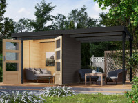 Hybrid-Gartenhaus Jupiter B Set terragrau-anthrazit Hybrid-Gartenhaus Jupiter B Set terragrau-anthrazit