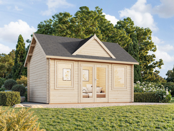 Gartenhaus Claudia 14,2 m² 44 mm naturbelassen