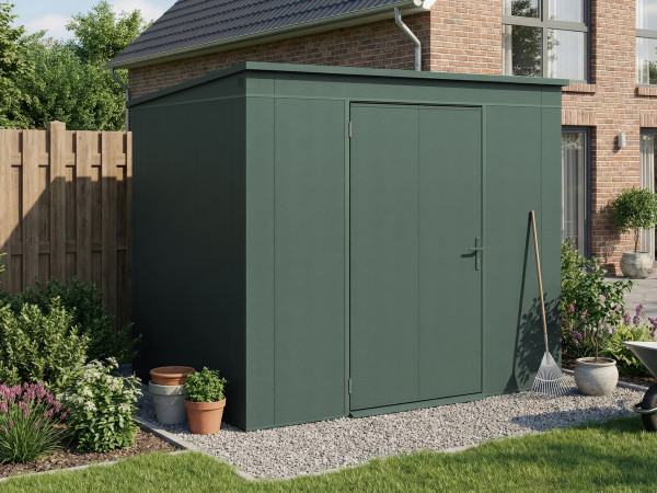 Metall-Gerätehaus Gary 0,7 mm Grün