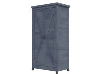 Geräteschrank "John" dunkelgrau für Innen- und Außenbereich Geräteschrank "John" dunkelgrau für Innen- und Außenbereich