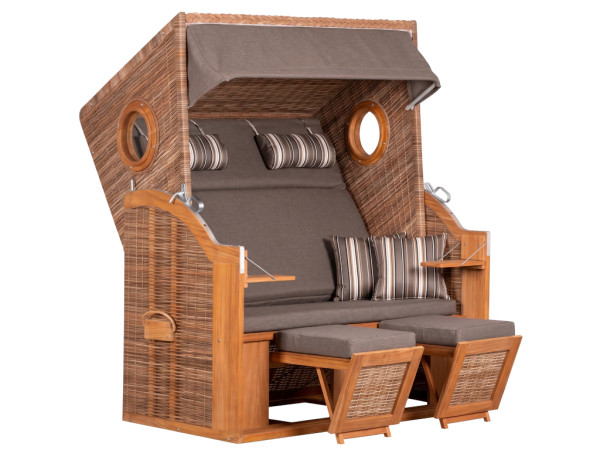 Strandkorb PURE Wave XL griseum, grey Des. 464