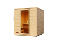 Vorschau: Gartensauna Lenchen 2 natur SPARSET mit 9 kW Bio-Ofen und ext. Steuerung Vorschau: Gartensauna Lenchen 2 natur SPARSET mit 9 kW Bio-Ofen und ext. Steuerung