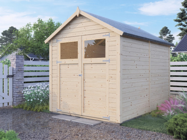 Gartenhaus Sylta 3 14 mm natur
