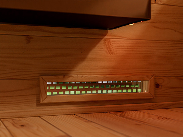 Saunahaus Layla SPARSET inkl. 9kW Saunaofen mit ext. Steuerung