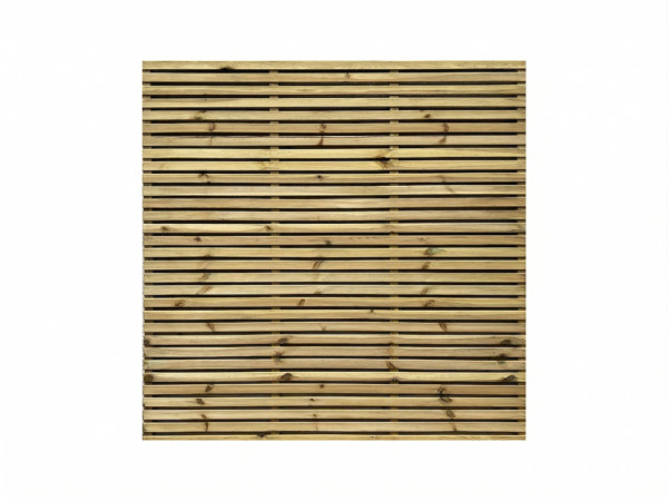 Sichtschutzzaun Lamellenzaun Kiefer Aosta KDI grün