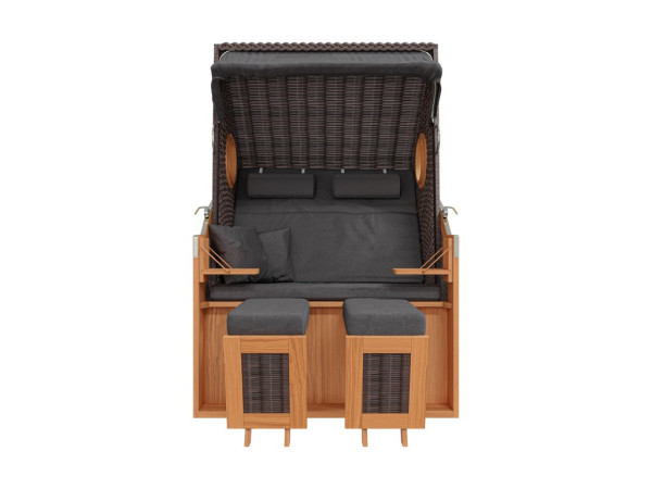 Strandkorb PURE Wave XL PE grey Design 435