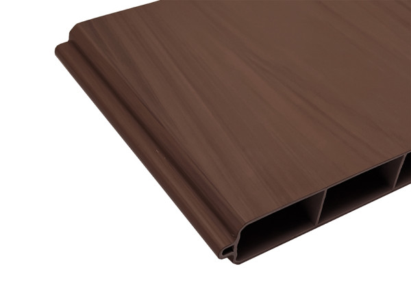Gartenzaun Sichtschutzzaun PVC Stecksystem Brown Oak