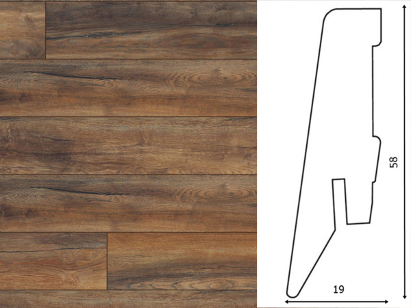 Sockelleiste Harbour Oak D3570 Dekor Ktex 1