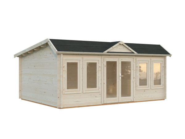 Gartenhaus Claudia Pent 19,4 m² 44 mm transparent