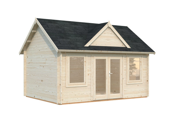 Gartenhaus Claudia 14,2 m² 44 mm transparent