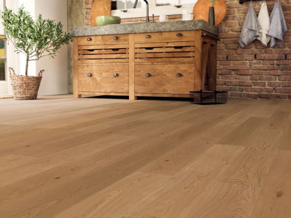 Parkett Boston XL Eiche Leicht Astig Landhausdiele gebürstet