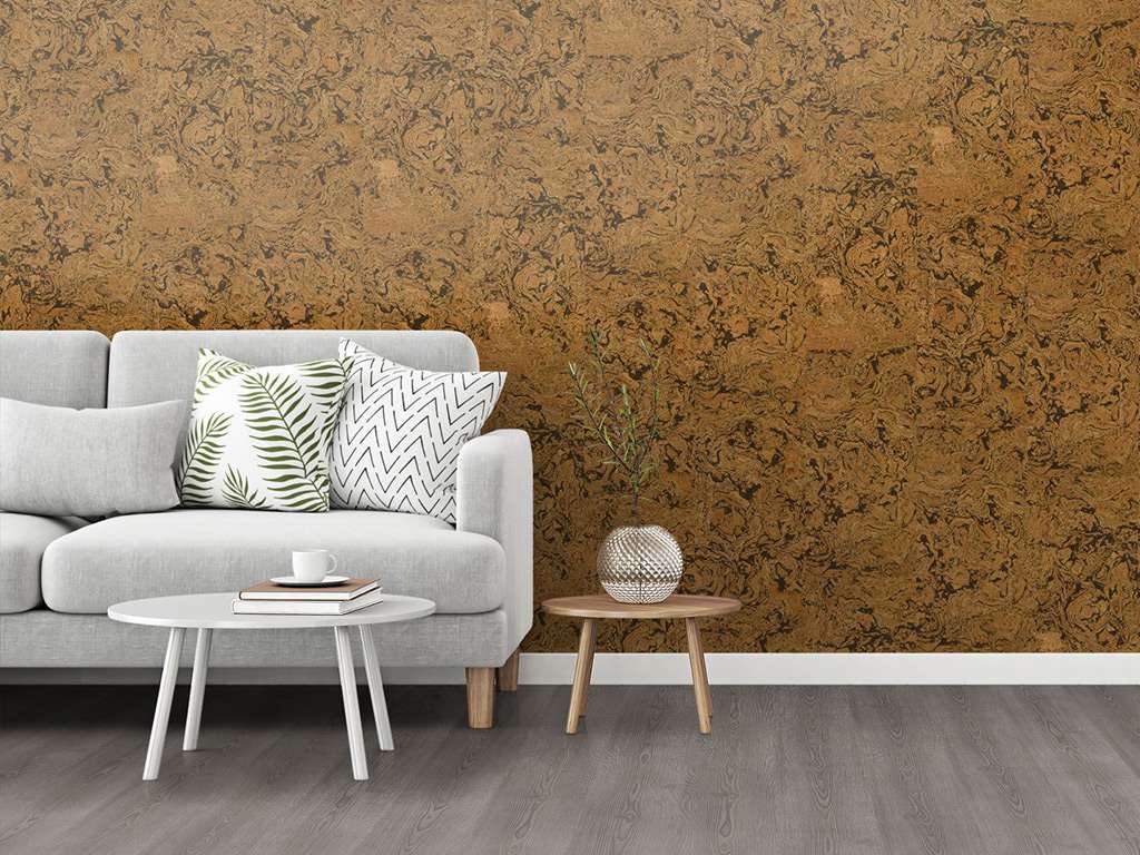 Kork Wandfliese DECODALLE Canyon mit PARAWAX-Oberfläche | Kork