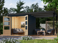 Hybrid-Gartenhaus Jupiter C Set anthrazit-anthrazit Hybrid-Gartenhaus Jupiter C Set anthrazit-anthrazit