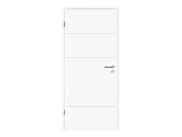 Zimmertür Royal 451 Weißlack RAL 9016, Mini-Radius