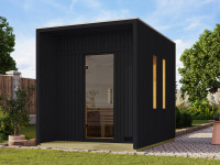 Saunahaus Kero 73 mm schwarz Saunahaus Kero 73 mm schwarz