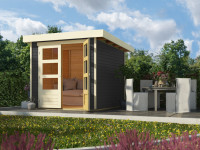 Gartenhaus Askola 2 19 mm terragrau Gartenhaus Askola 2 19 mm terragrau